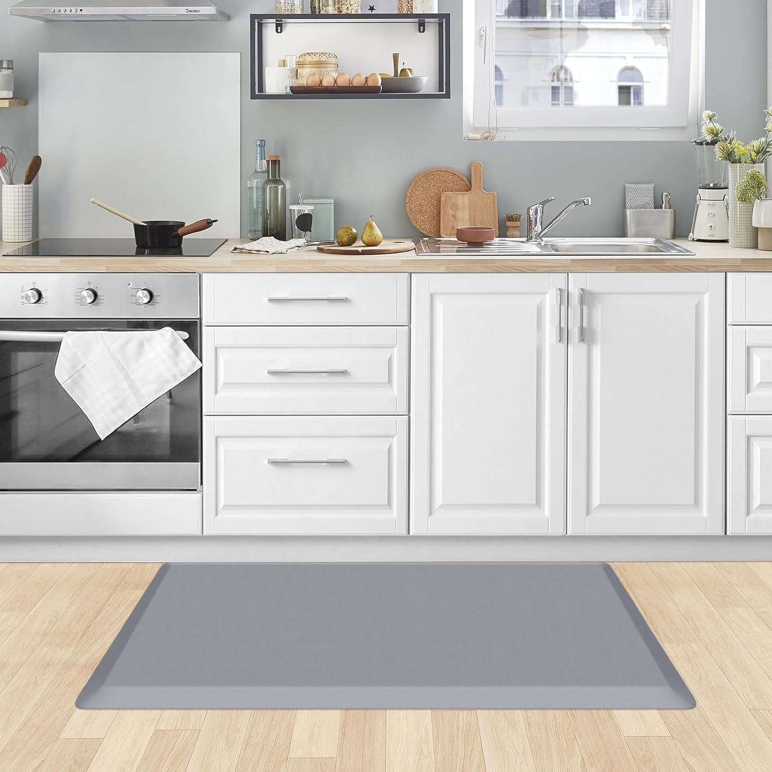 KitchenClouds Kitchen Mat Cushioned Anti Fatigue Rug 17.3