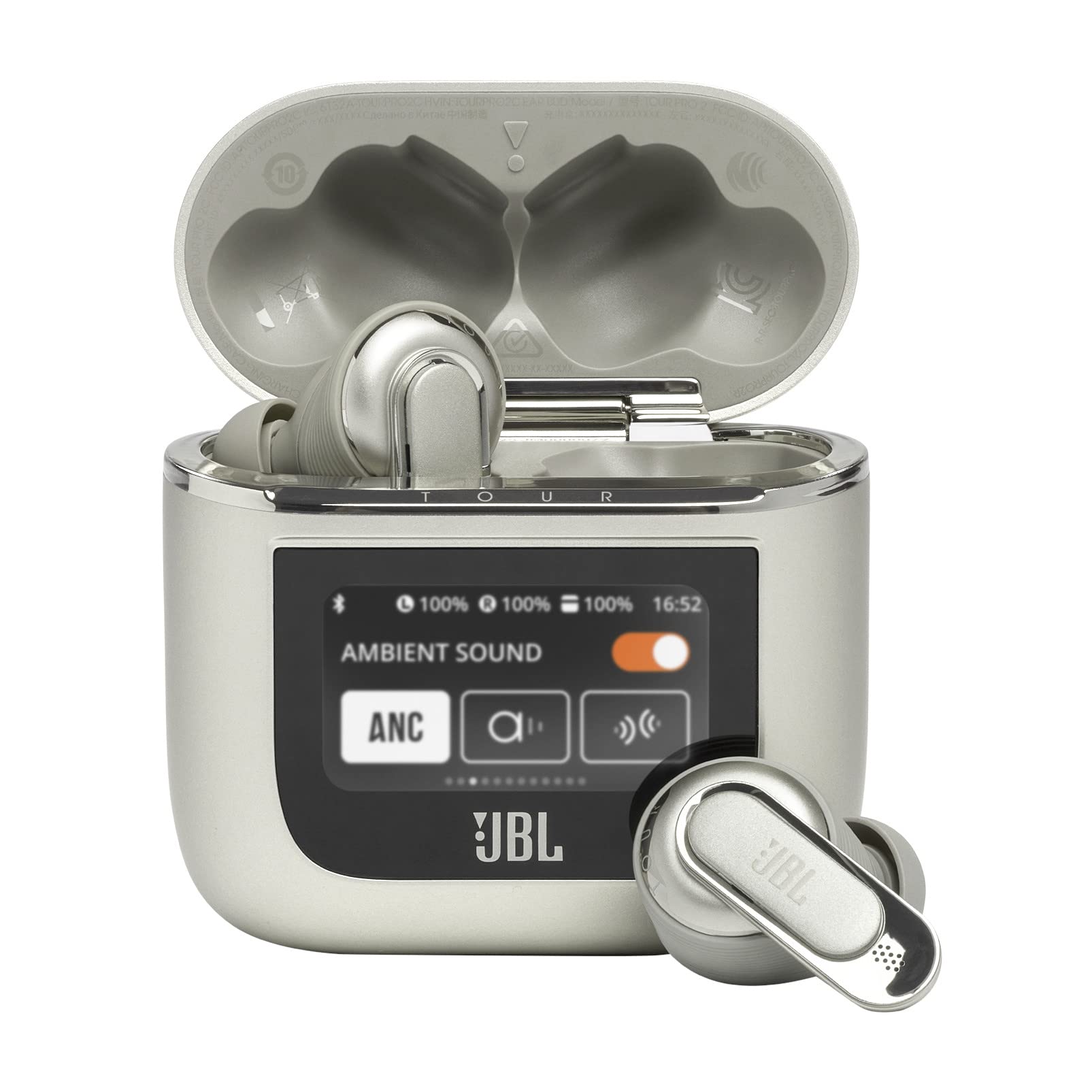 JBL Tour Pro 2 - True Wireless Noise Cancelling Earbuds, Small