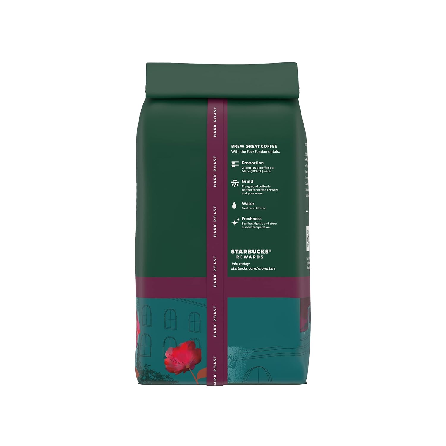 Starbucks Ground Coffee, Dark Roast Coffee, Caffè Verona, 100% Arabica, 1 bag (28 oz)