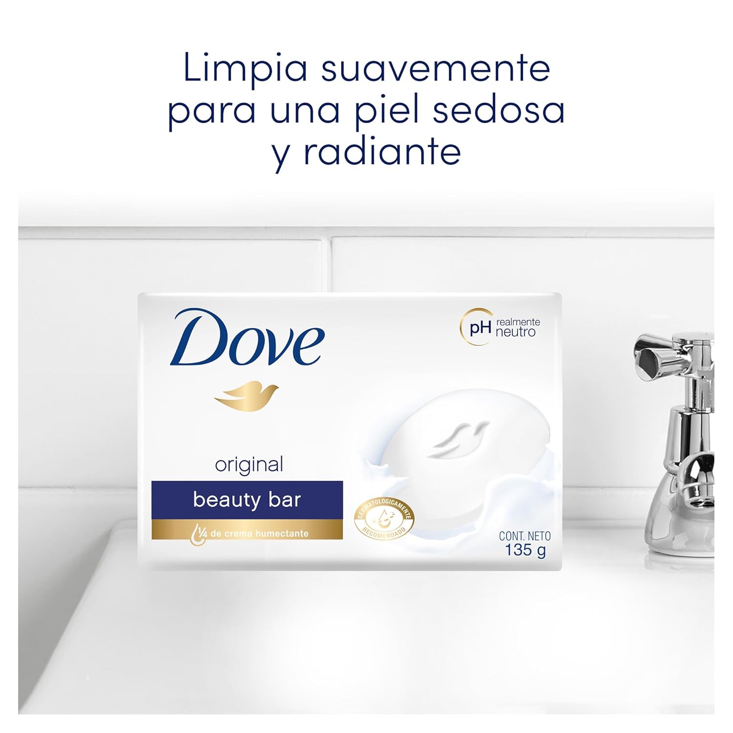 Dove Beauty Bar Gentle Skin Cleanser Moisturizing for Gentle Soft Skin Care Original Made With 1/4 Moisturizing Cream 3.75 oz, 14 Bars