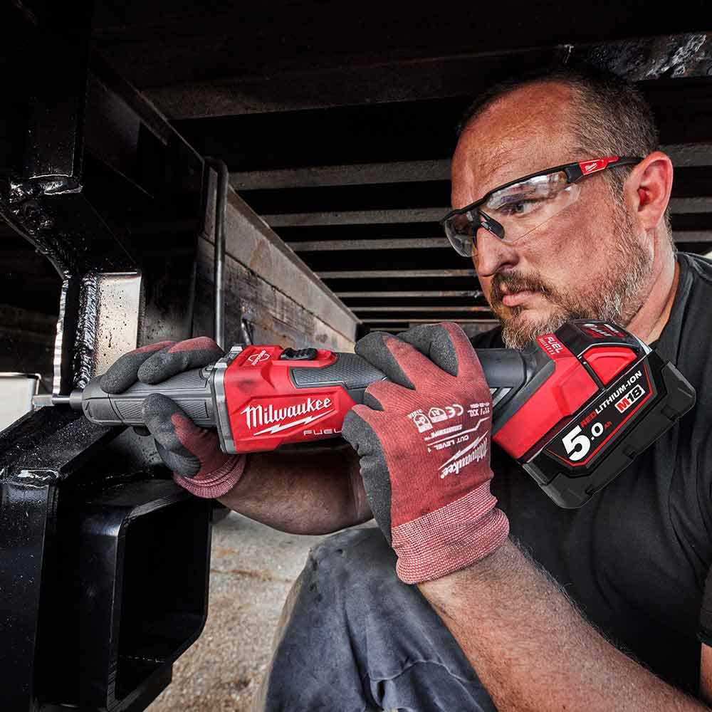 MILWAUKEE 18V FUEL™ 1/4" Braking Die Grinder w/ Slide Switch Skin M18FDGRB0