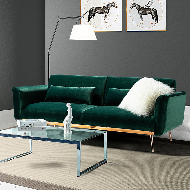 Agnes Retro Style Velvet Sleeper Sofa