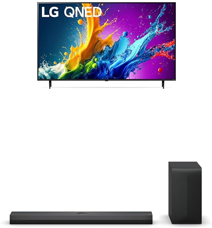 LG 86-Inch Class QNED80T Series LED Smart TV 4K Processor Flat Screen with Magic Remote AI-Powered with Alexa Built-in (86QNED80TUC, 2024)