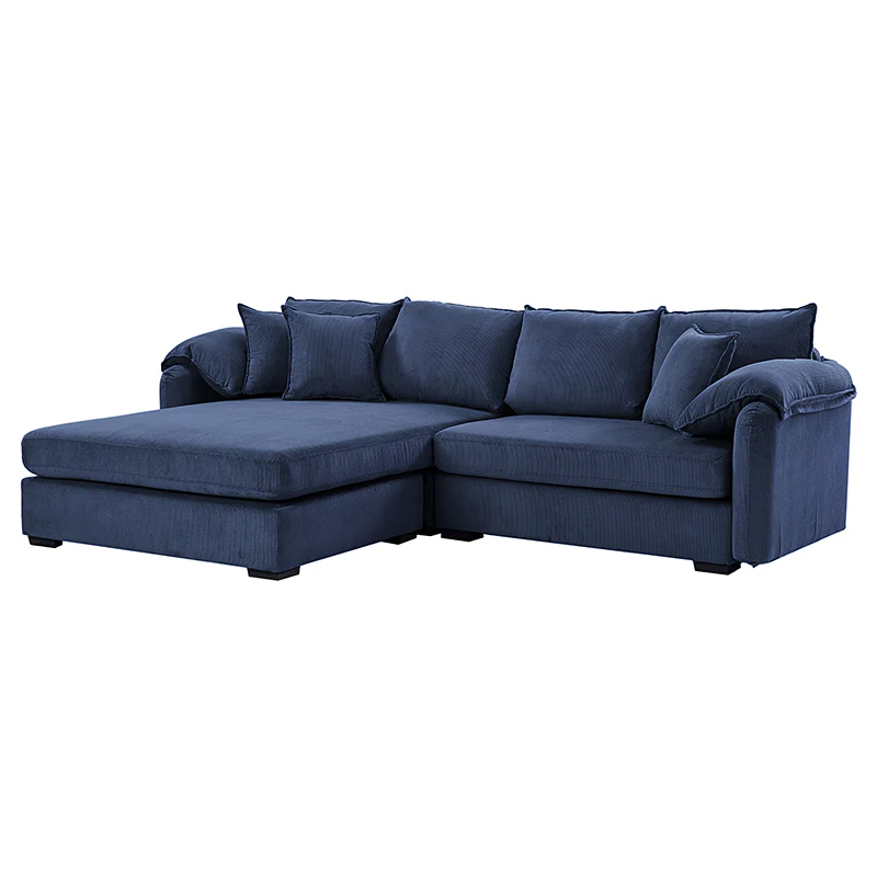Aladino 2-Piece Upholstered Reversible Sectional Sofa with Storage