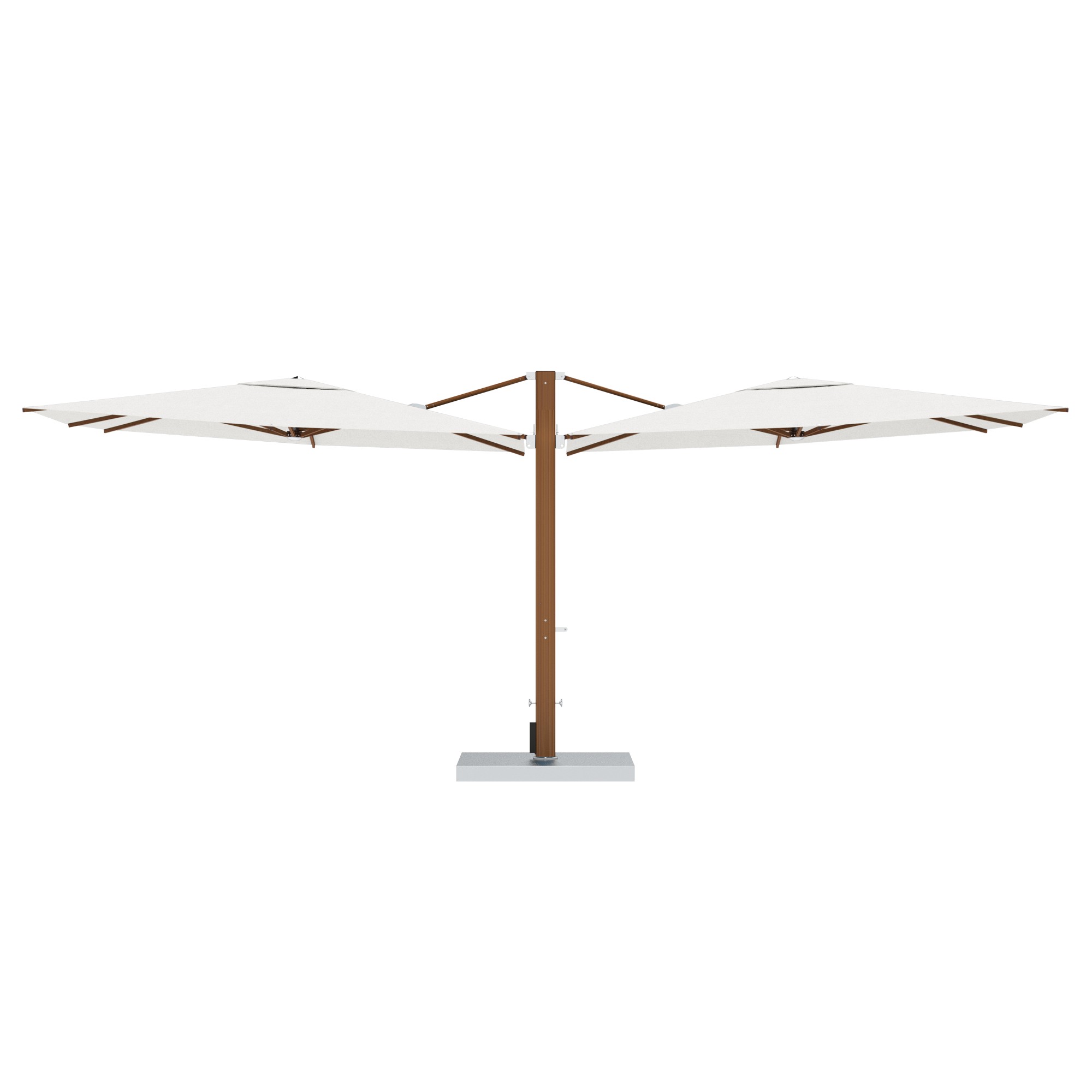 10' Sqaure Performance Dual Cantilever Umbrella