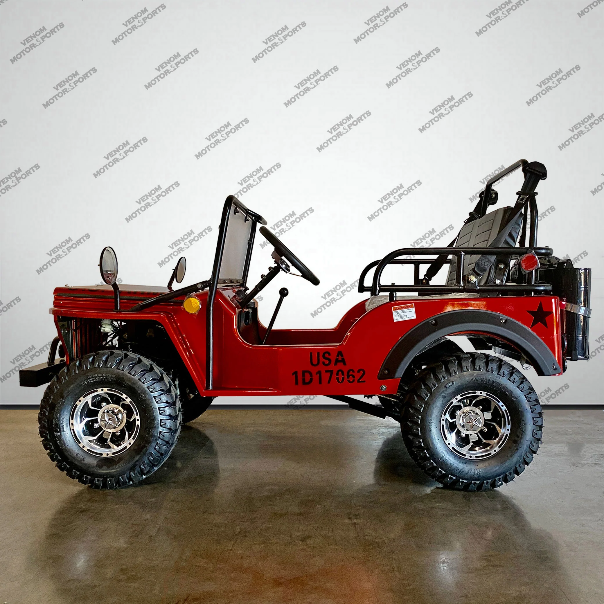 Venom Mini Jeep | 125cc | 2 Seater | Willys Edition | 3 Speed