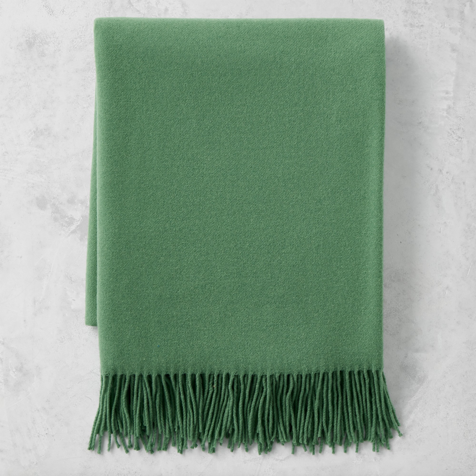 European Solid Cashmere Throw