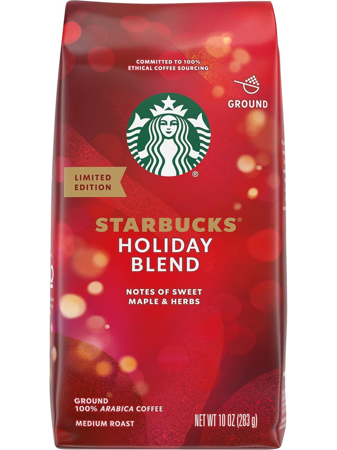 Starbucks Ground Coffee, Medium Roast Coffee, Pike Place Roast, 100% Arabica, 1 Bag (28 Oz)