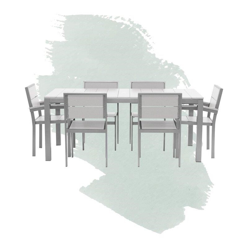 Fiona Rectangular 6 - Person 72'' Long Dining Set