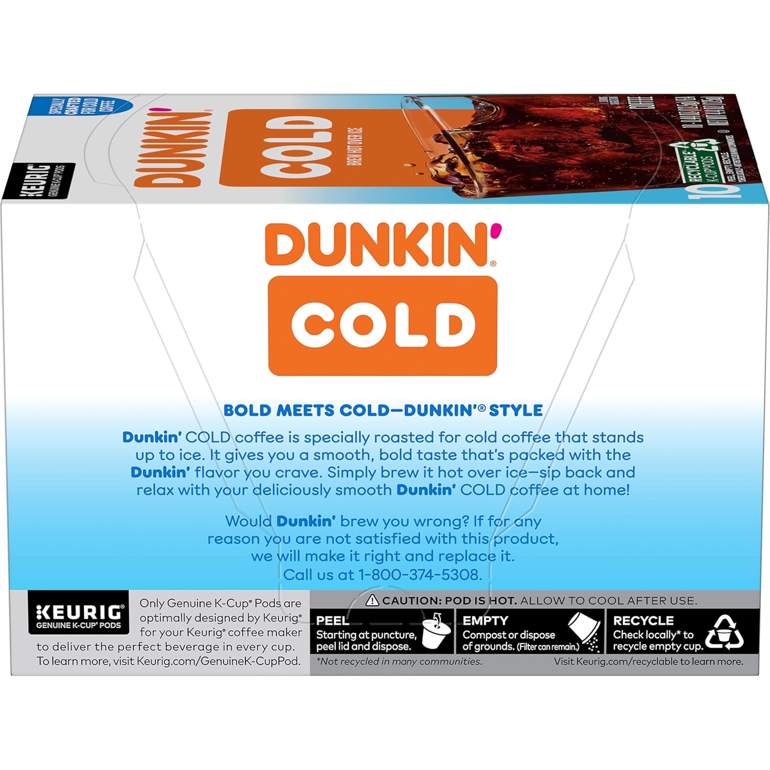 Dunkin' Original Blend Medium Roast Coffee, 60 Keurig K-Cup Pods