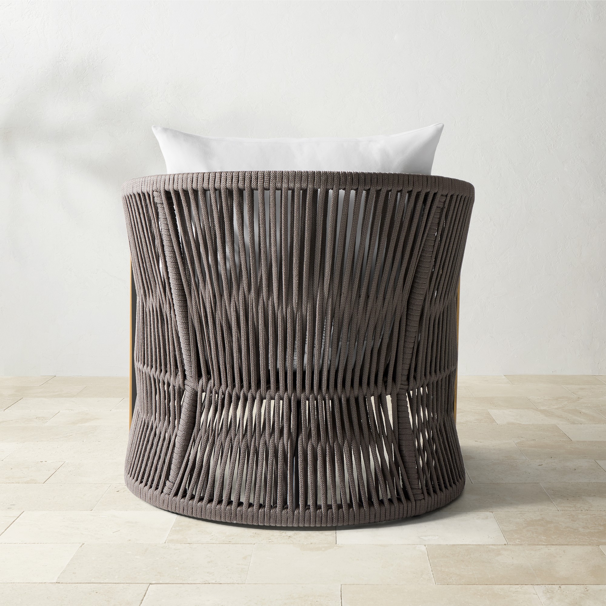 Pasadena Outdoor Teak and Rope Club Chair