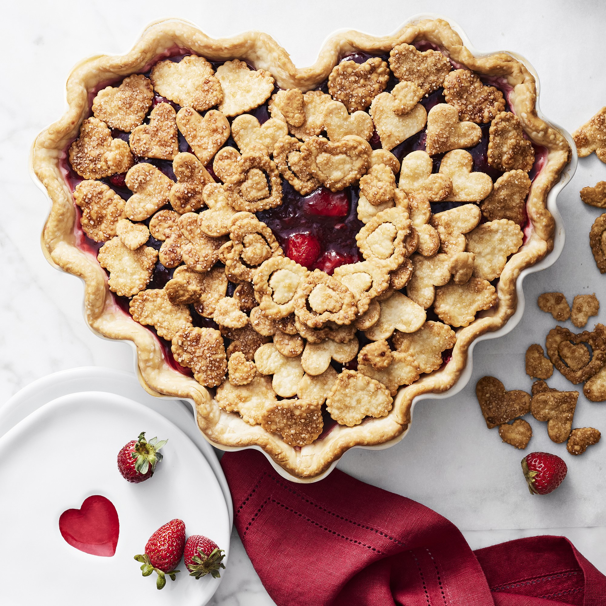 Heart Appetizer Plates