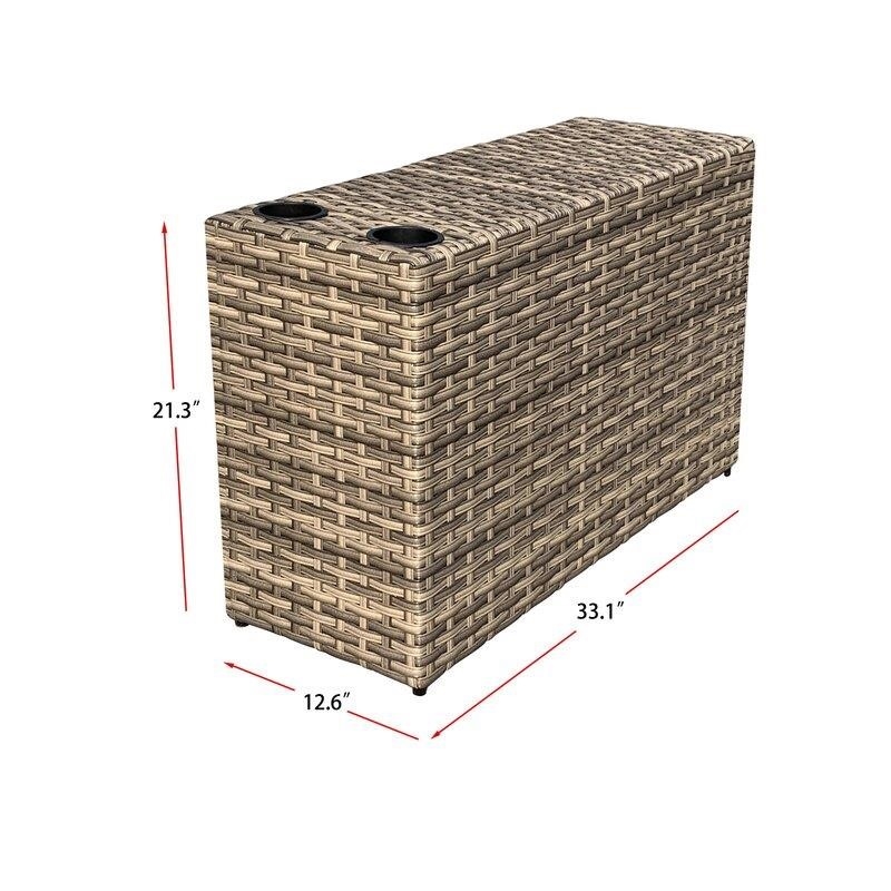 Alhambra Wicker/Rattan 8 - Person Seating Group with Cushions