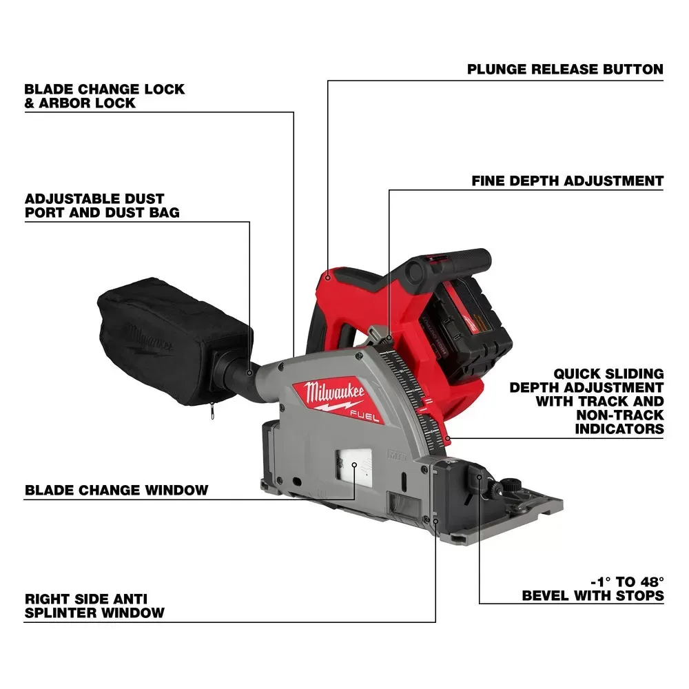 Milwaukee 2831-21 M18 FUEL 18V 6-1/2