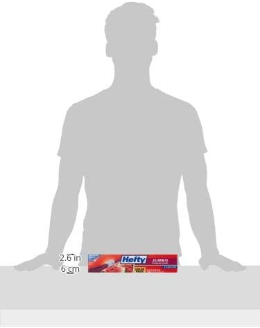 Hefty Slider Jumbo Storage Bags, 2.5 Gallon Size, 12 Count