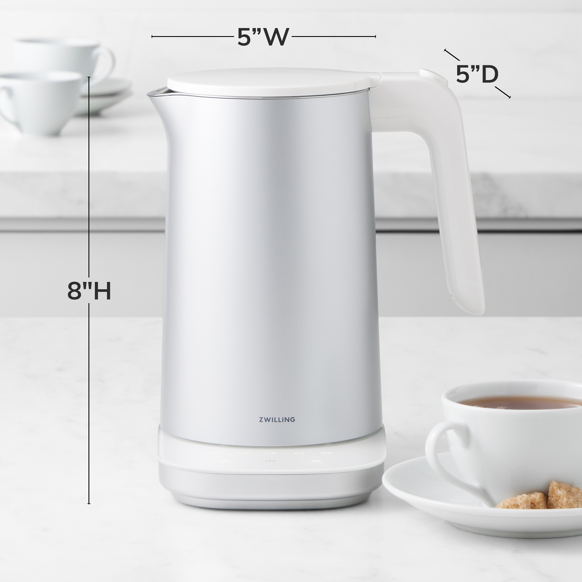 Zwilling Enfinigy Cordless Cool Touch Electric Kettle Pro, 1-L.