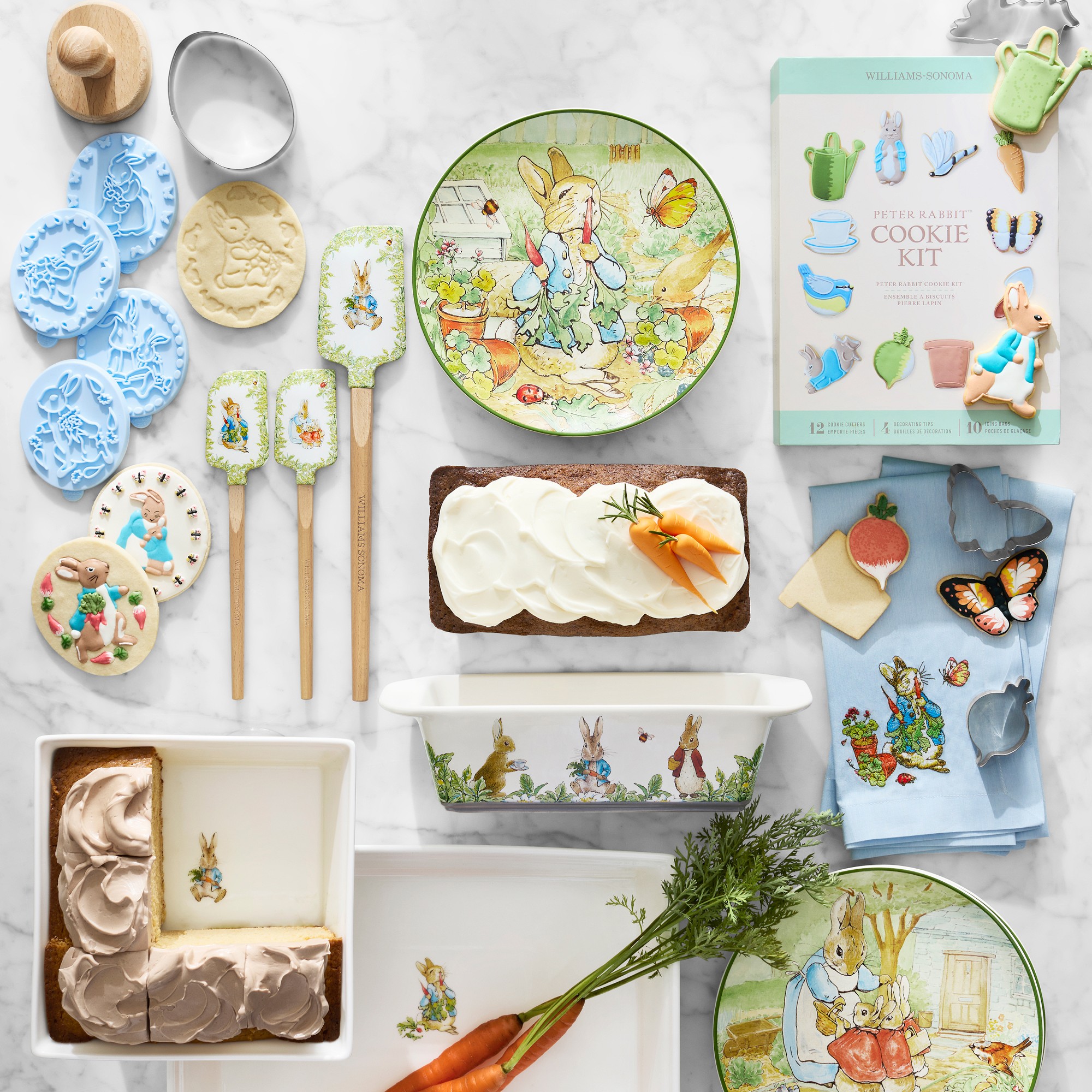 Peter Rabbit™ Silicone Cookie Stamps, Set of 4