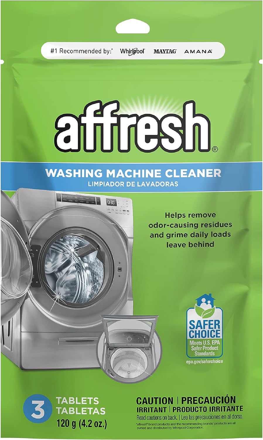 Affresh Washing Machine Cleaner, Cleans Front Load and Top Load Washers, Including HE, 6 Tablets