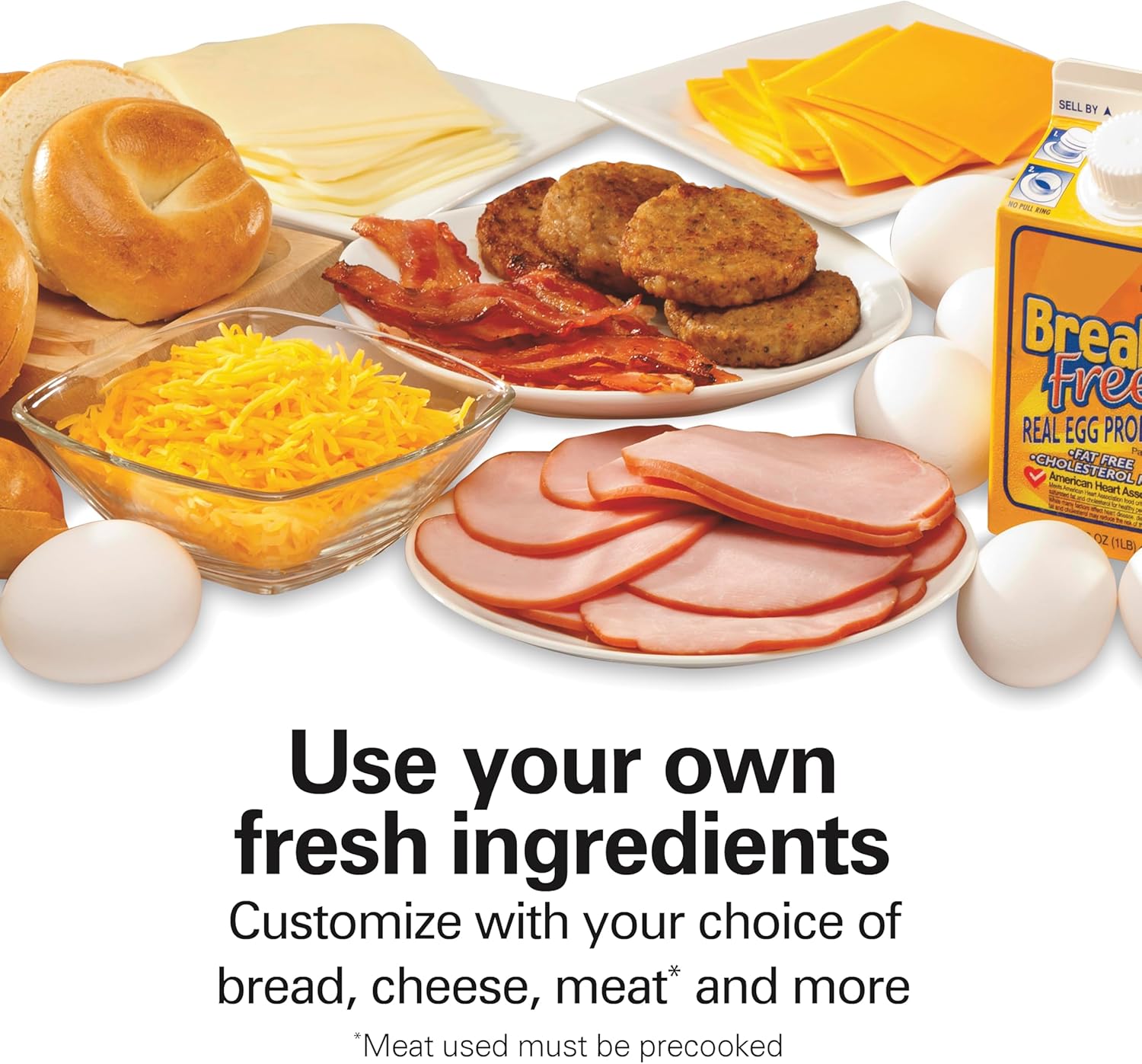 Hamilton Beach Dual Breakfast Sandwich Maker with Timer, Silver (25490A)