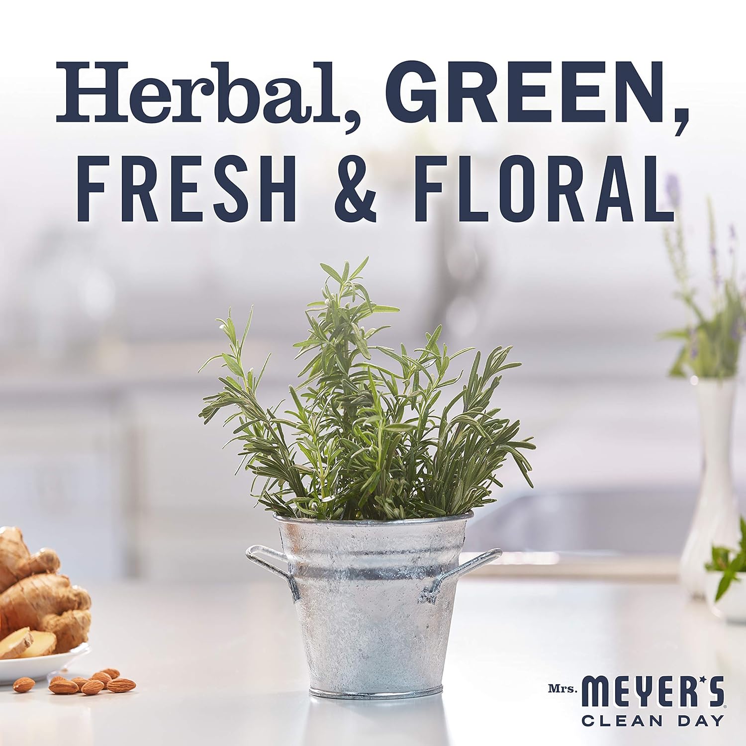 MRS. MEYER'S CLEAN DAY Hand Soap, Made with Essential Oils, Biodegradable Formula, Honeysuckle, 12.5 fl. oz - Pack of 3