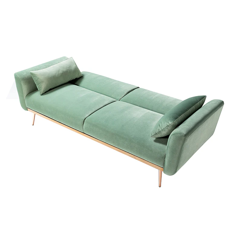 Agnes Retro Style Velvet Sleeper Sofa