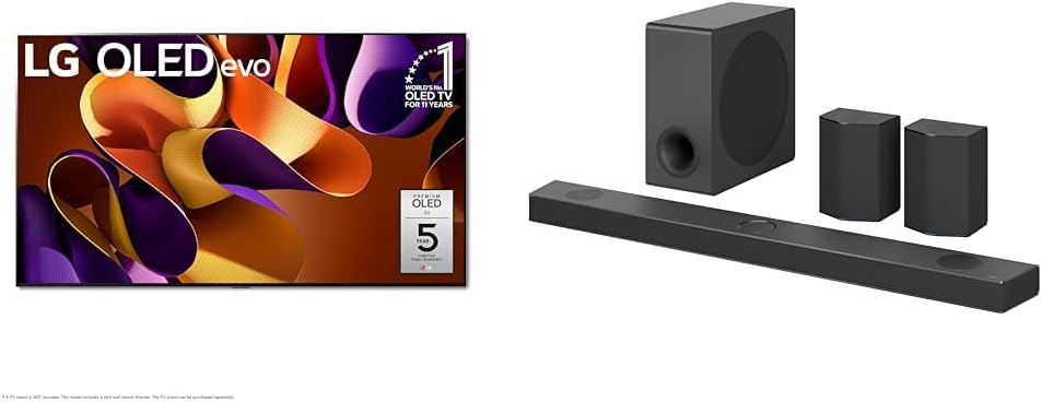 LG 83-Inch Class OLED evo G4 Series Smart TV 4K Processor Flat Screen with Magic Remote AI-Powered with Alexa Built-in (OLED83G4WUA, 2024)