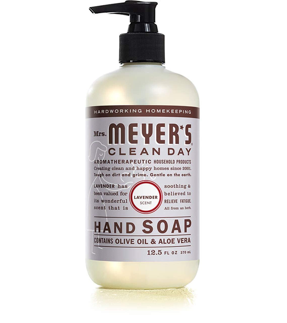 MRS. MEYER'S CLEAN DAY Hand Soap, Made with Essential Oils, Biodegradable Formula, Honeysuckle, 12.5 fl. oz - Pack of 3