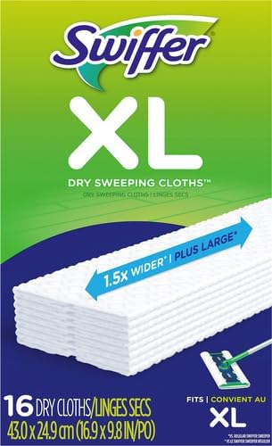 Swiffer Sweeper X-Large Disposable Sweeping Cloths, 16-Count Boxes (Pack of 3)