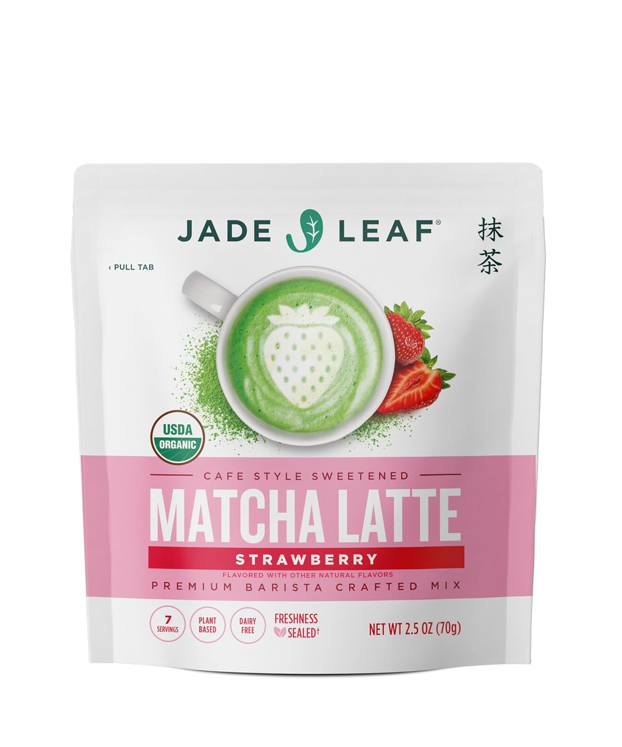 Jade Leaf Matcha Organic Café Style Sweetened Matcha Latte Premium Barista Crafted Mix - Original - Authentically Japanese (5.3 Ounce Pouch)
