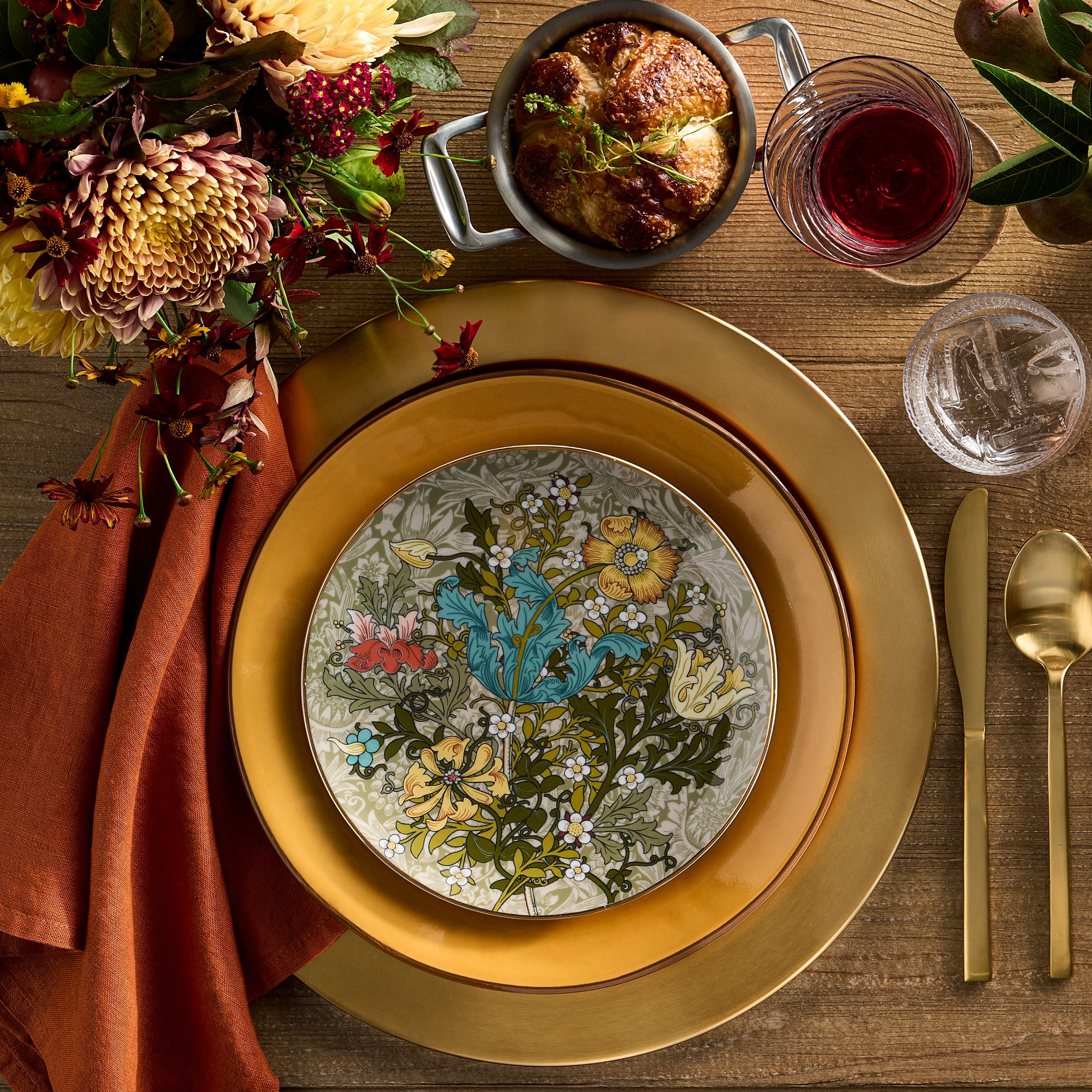 Morris & Co. x Williams Sonoma Cotswold Mixed Salad Plates, Set of 4