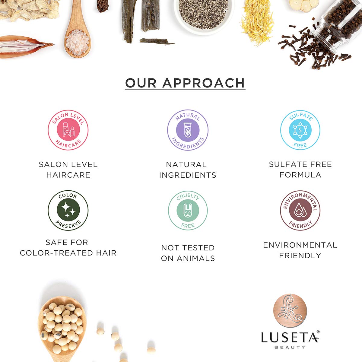 Luseta Biotin Shampoo and Conditioner for HairGrowth - Thickening Shampoo for Thinning Hair andHair Loss - Infused with Argan Oil to Repair DamagedDry Hair - Sulfate Free Paraben Free-2 x 16.9 fl oz