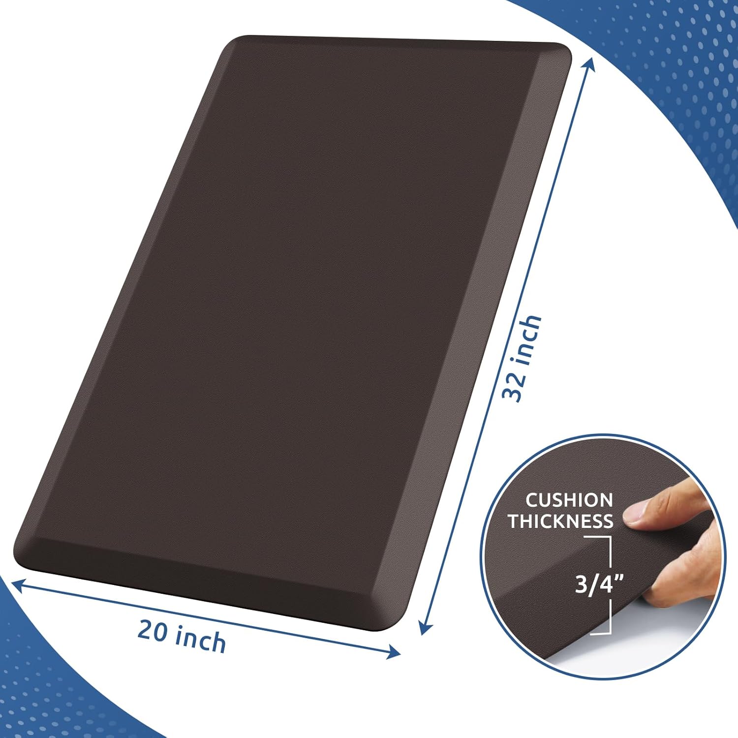 KitchenClouds Kitchen Mat Cushioned Anti Fatigue Rug 17.3