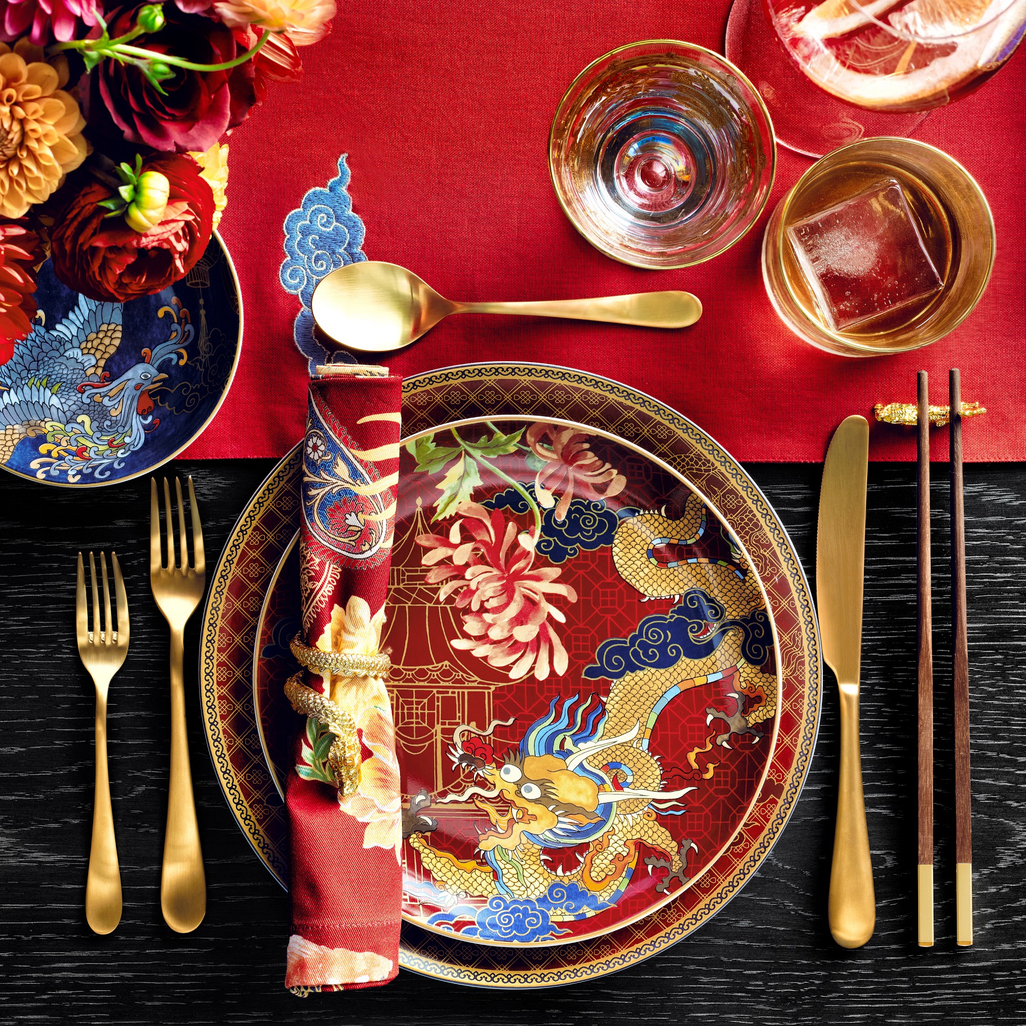 Dragon Napkin Rings, Set of 4