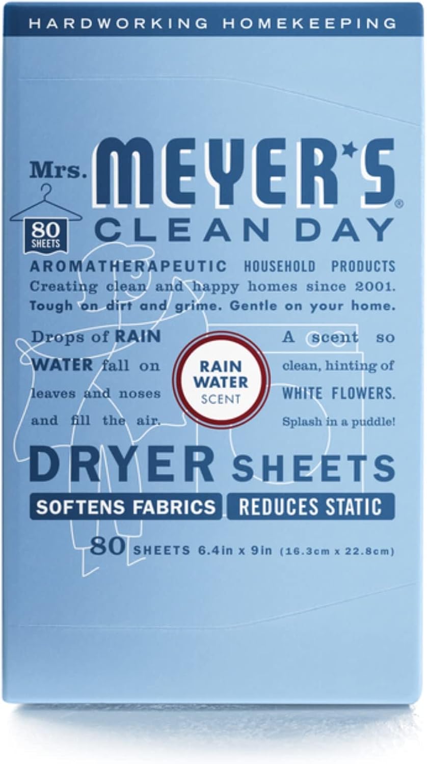 MRS. MEYER'S CLEAN DAY Dryer Sheets, Lavender, 80 ct