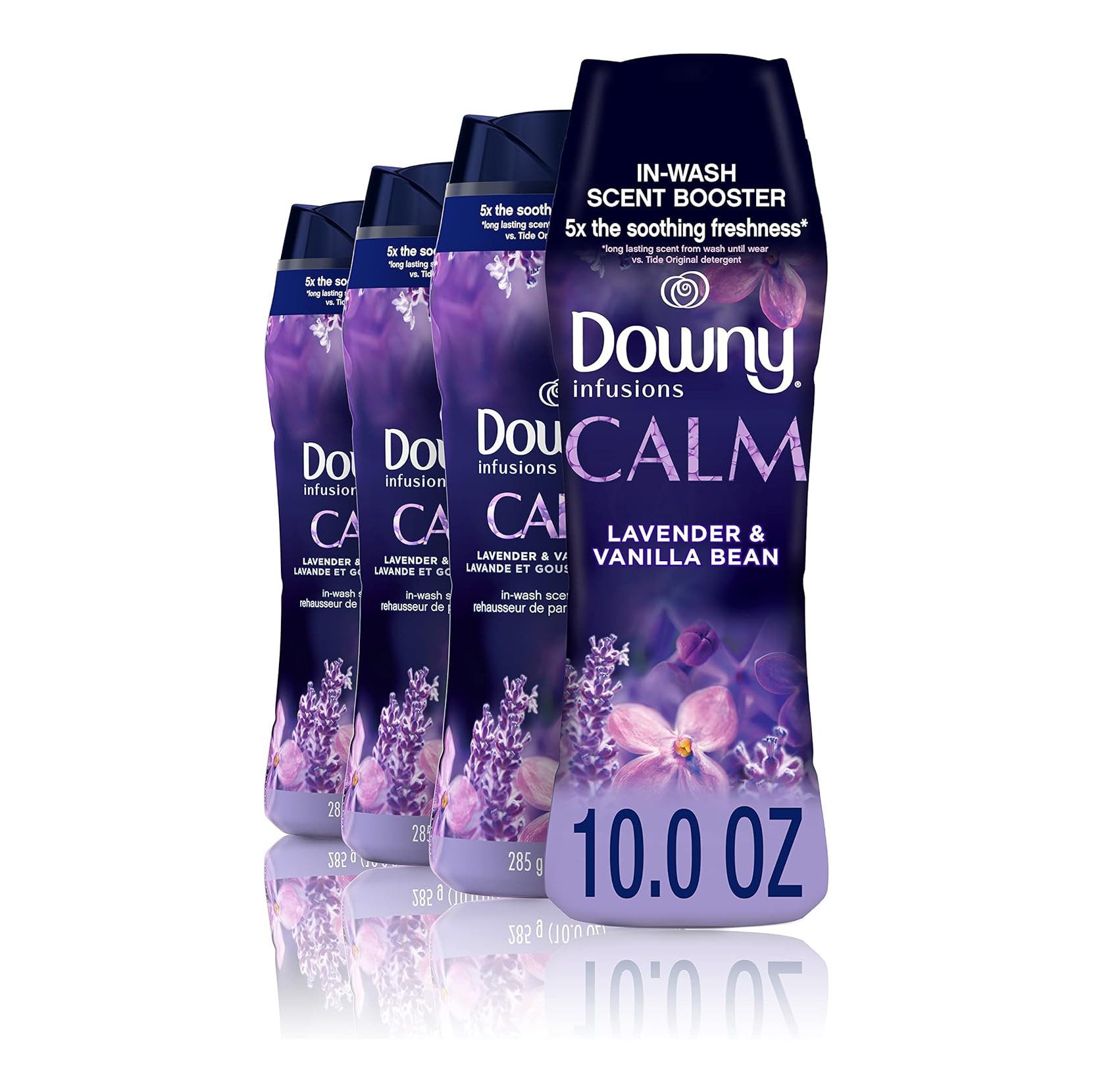 Downy Infusions In Wash Scent Booster Beads, CALM, Soothing Lavender and Vanilla Bean Scent, 24 oz Laundry Beads