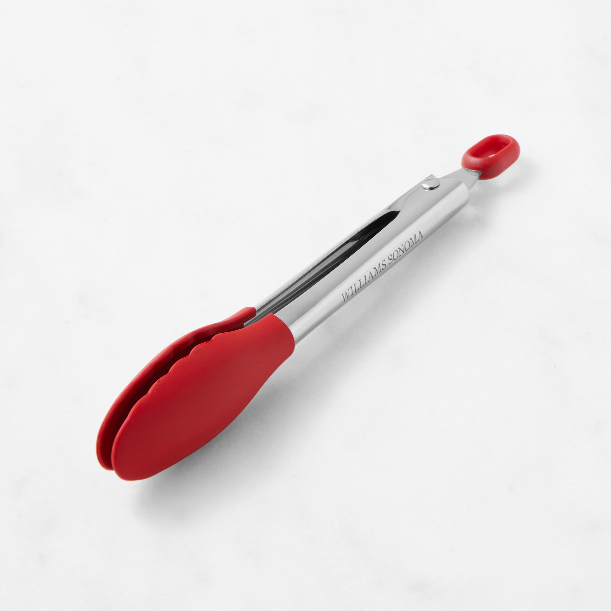 Williams Sonoma Stainless-Steel Silicone Locking Tongs