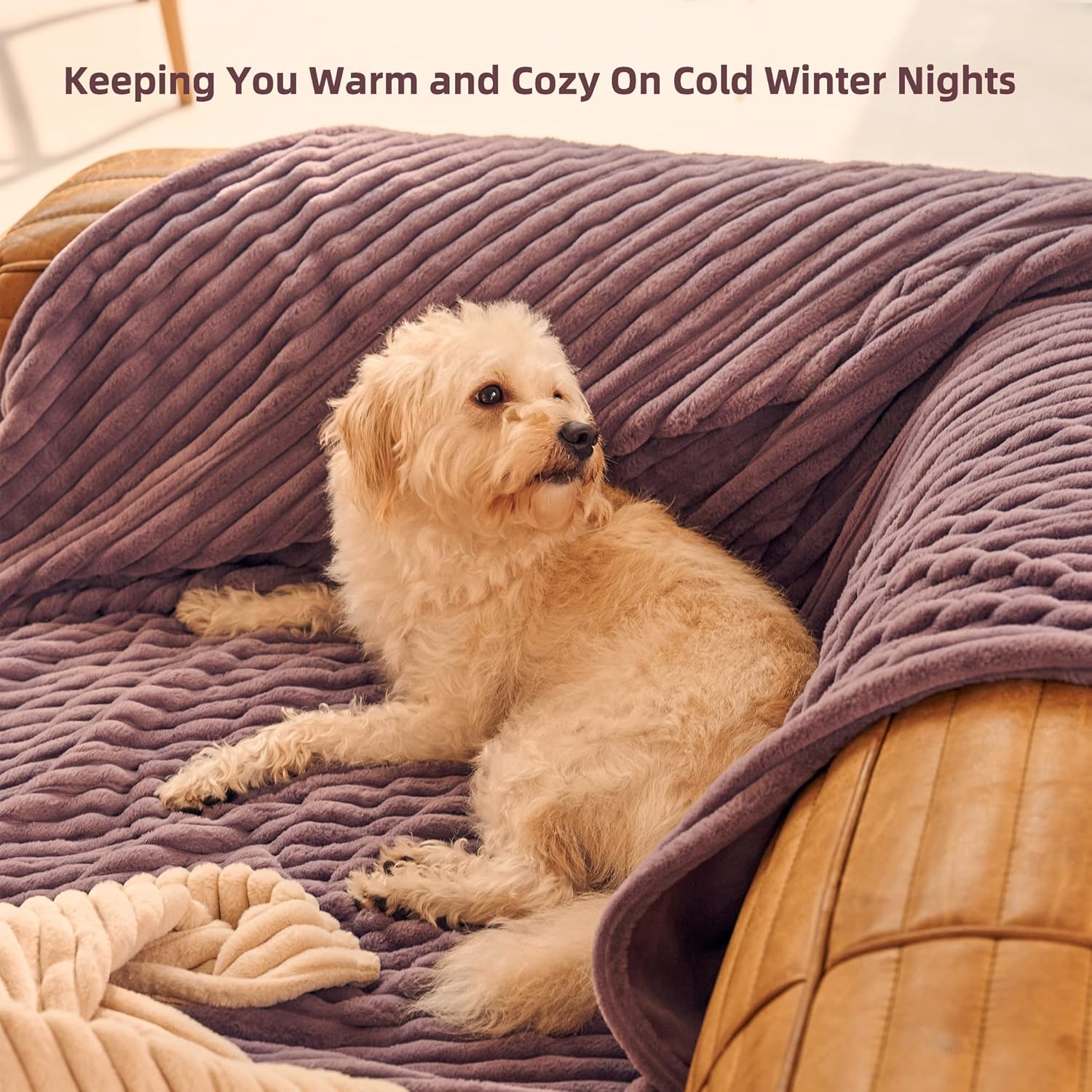 GOTCOZY Heated Blanket Electric Throw 50''X60''- Soft Silky Plush Electric Blanket with 4 Heating Level & 3 Hour Auto Off Heating Blanket, ETL Certified Machine Washable (Rose Dust)