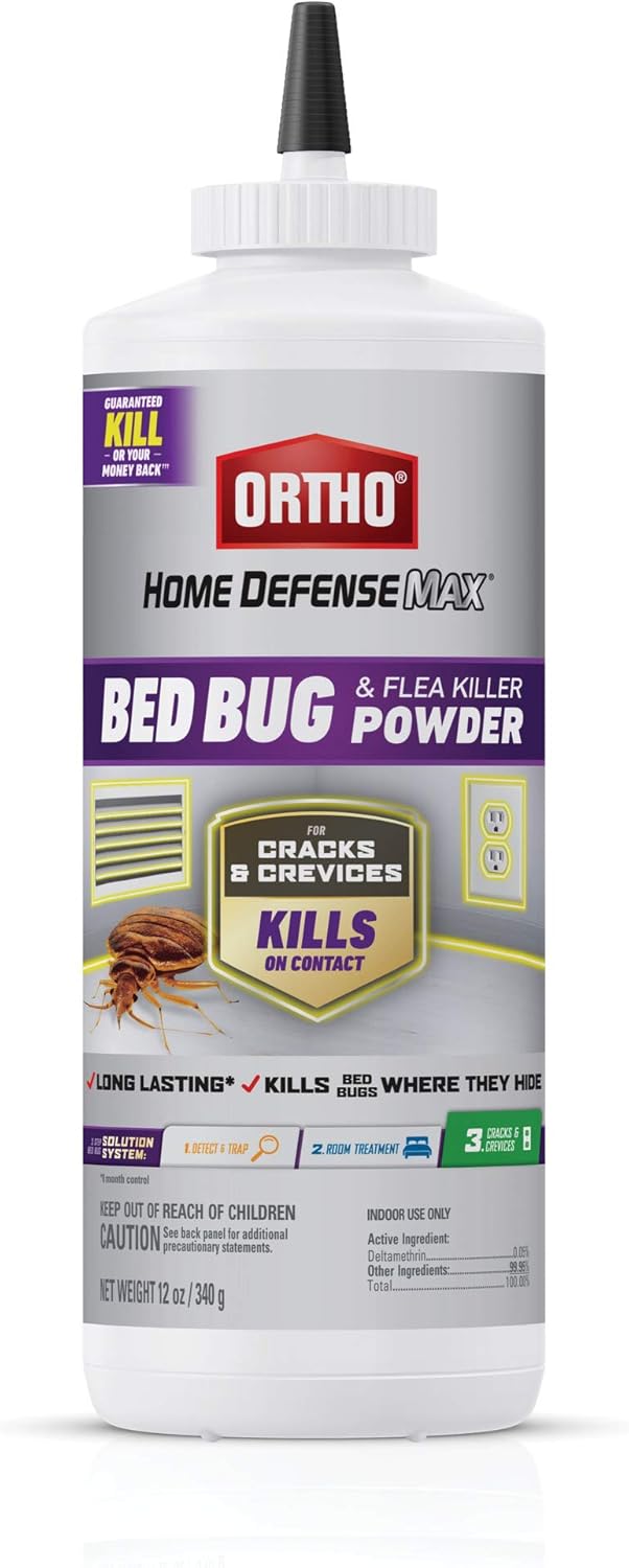 Ortho Home Defense Max Bed Bug, Flea and Tick Killer - With Ready-to-Use Comfort Wand, Kills Bed Bugs and Bed Bug Eggs, Bed Bug Spray Also Kills Fleas and Ticks, 1 gal.