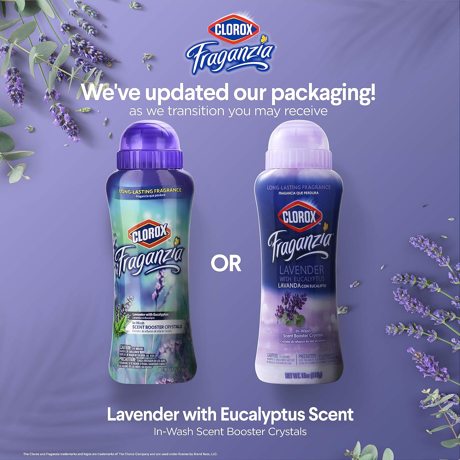 Clorox Fraganzia In-Wash Scent Booster Crystals in Ocean Scent, 18 Oz Twin Pack | Laundry Scent Booster Crystals | In-wash Scent Booster for Fresh Laundry in Ocean Scent 18 Ounce Twin Pack, 36oz