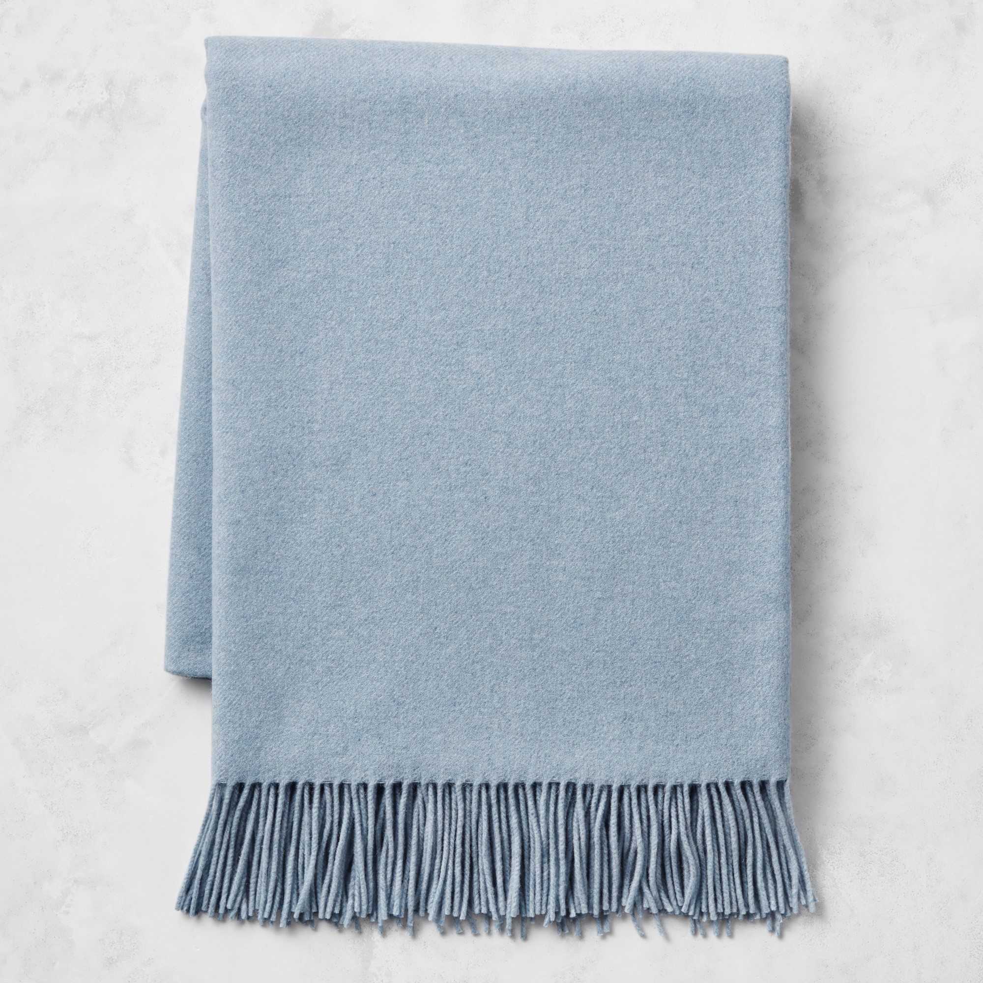 European Solid Cashmere Throw