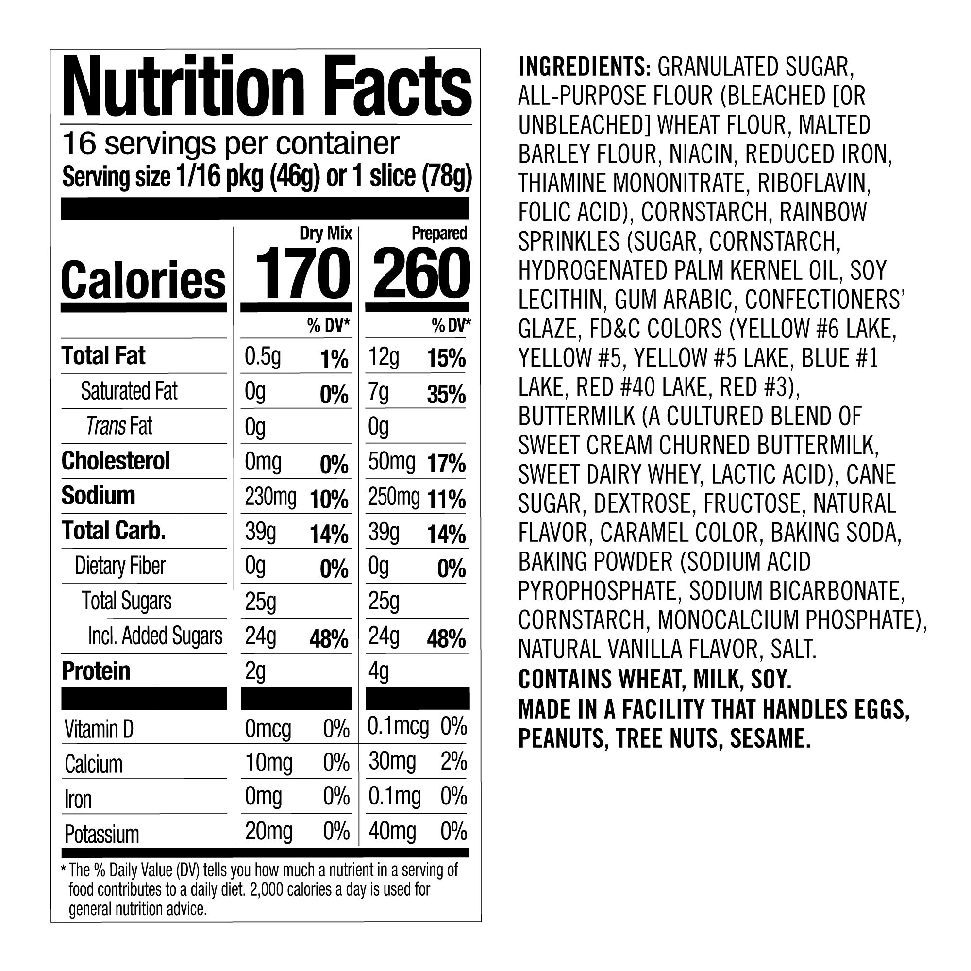 Williams Sonoma Birthday Cake Mix