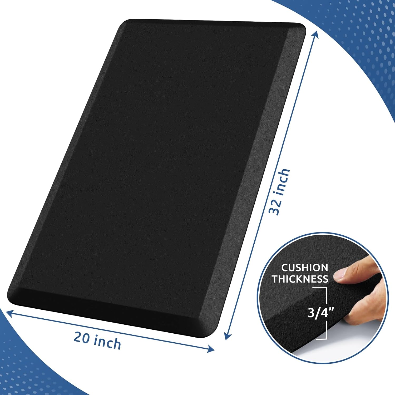 KitchenClouds Kitchen Mat Cushioned Anti Fatigue Rug 17.3