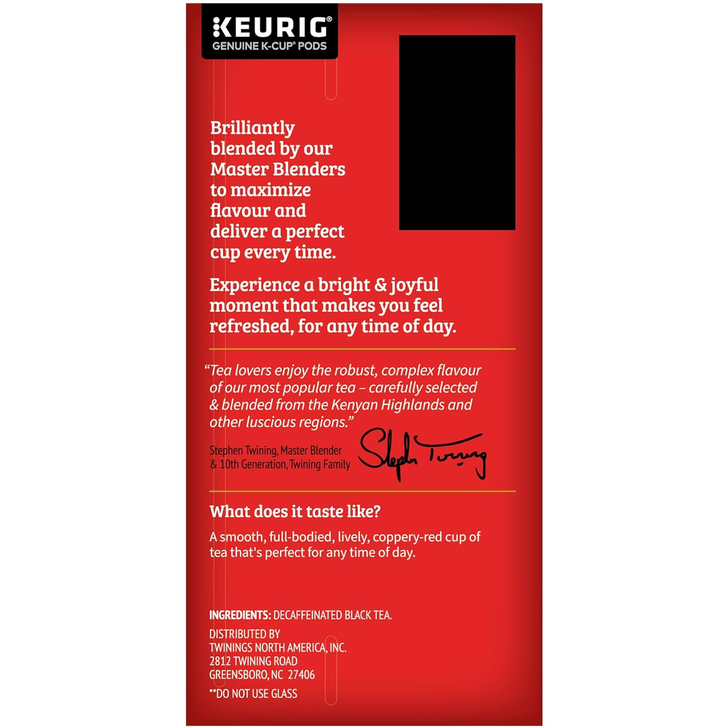 Twinings English Breakfast Black Tea K-Cup Pods for Keurig, 24 Count (Pack of 1), Smooth, Flavourful, Robust, Caffeinated, Enjoy Hot or Iced | Packaging May Vary