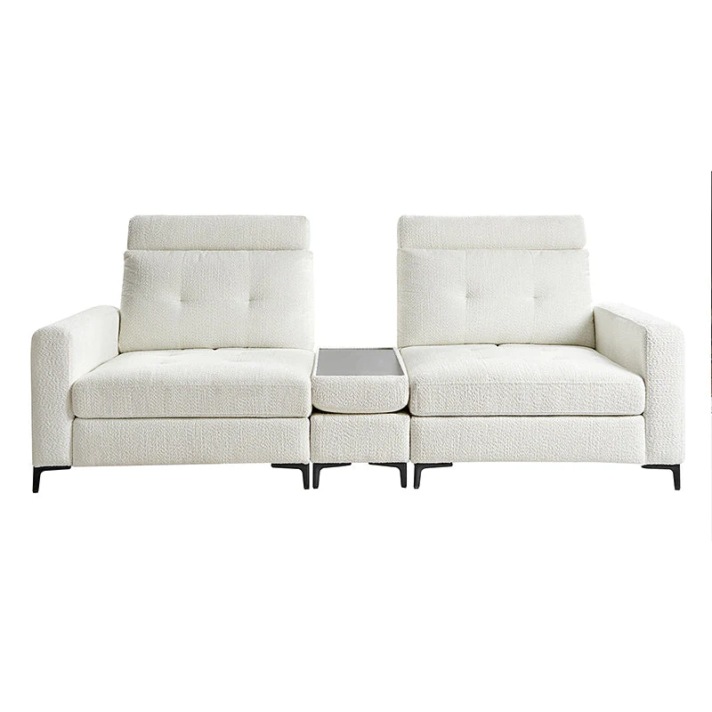 Constantin Modern Storage Button-Tufted Sectional Sofa with Adjustable Backrest