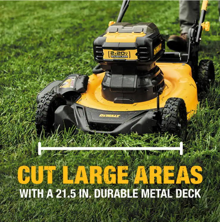 DEWALT 21.5 in. 20-Volt MAX Lithium-Ion Cordless Battery Walk Behind Push Mower