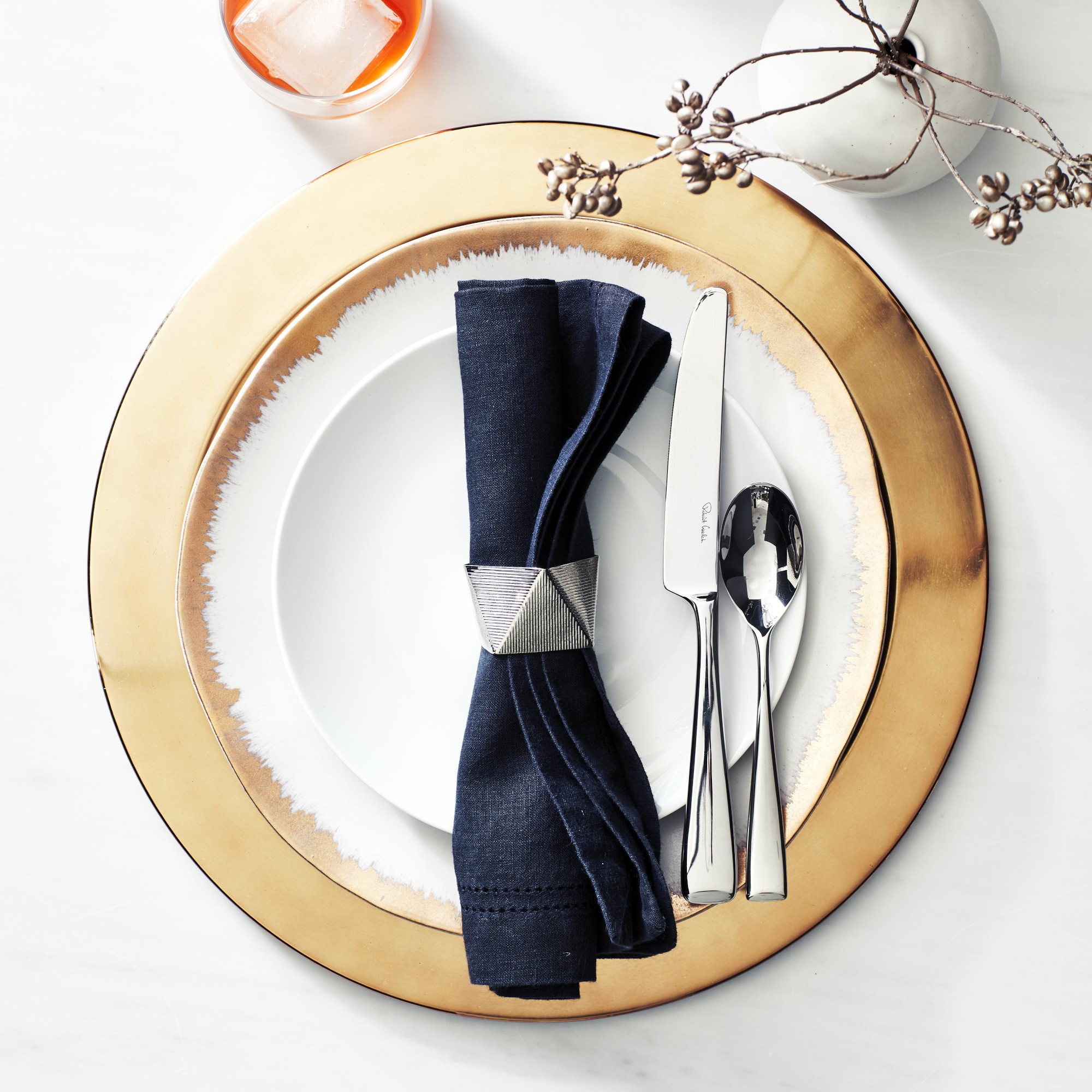 Antique Brass Charger