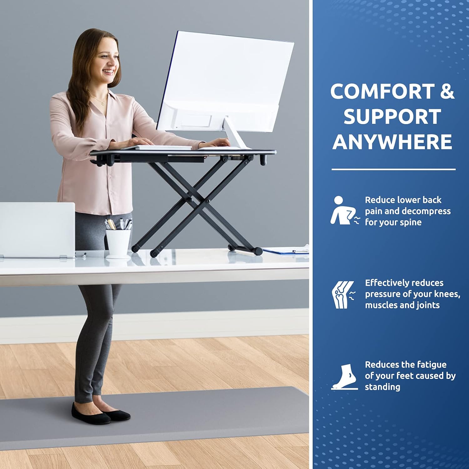 KitchenClouds Kitchen Mat Cushioned Anti Fatigue Rug 17.3