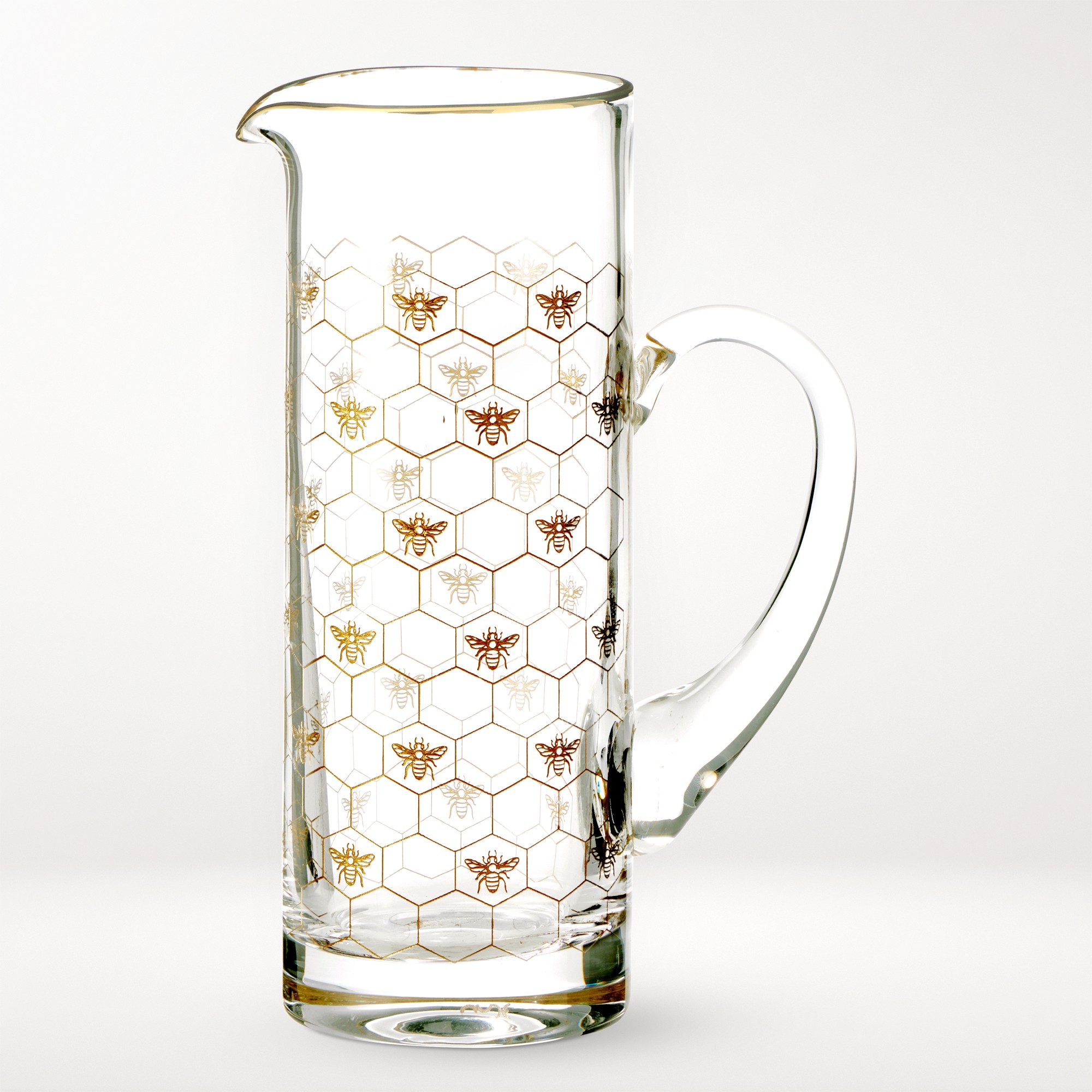 Honeycomb Glass Pitcher
