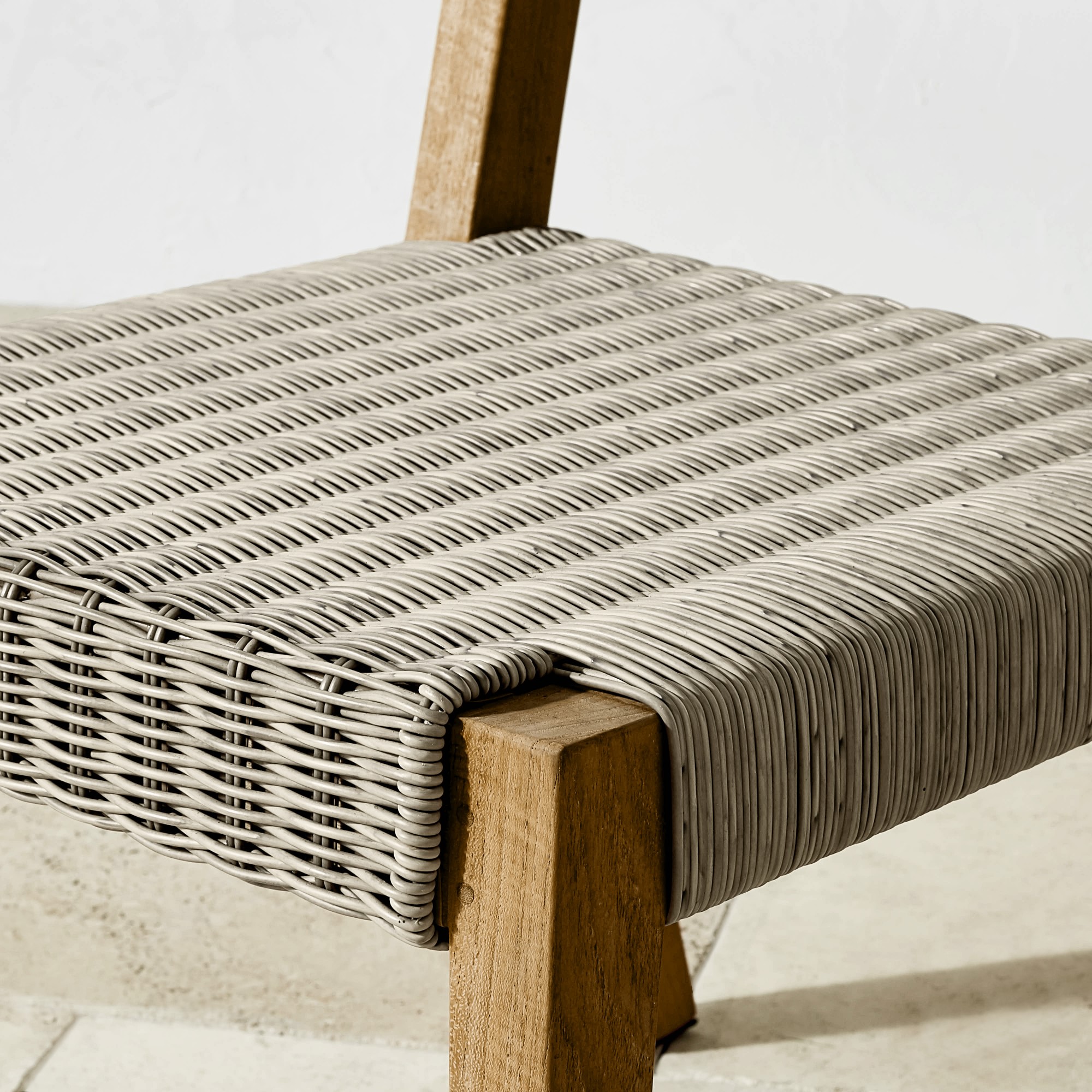 Larnaca Teak Extendable Dining Table & All-Weather Weave Dining Chairs (72