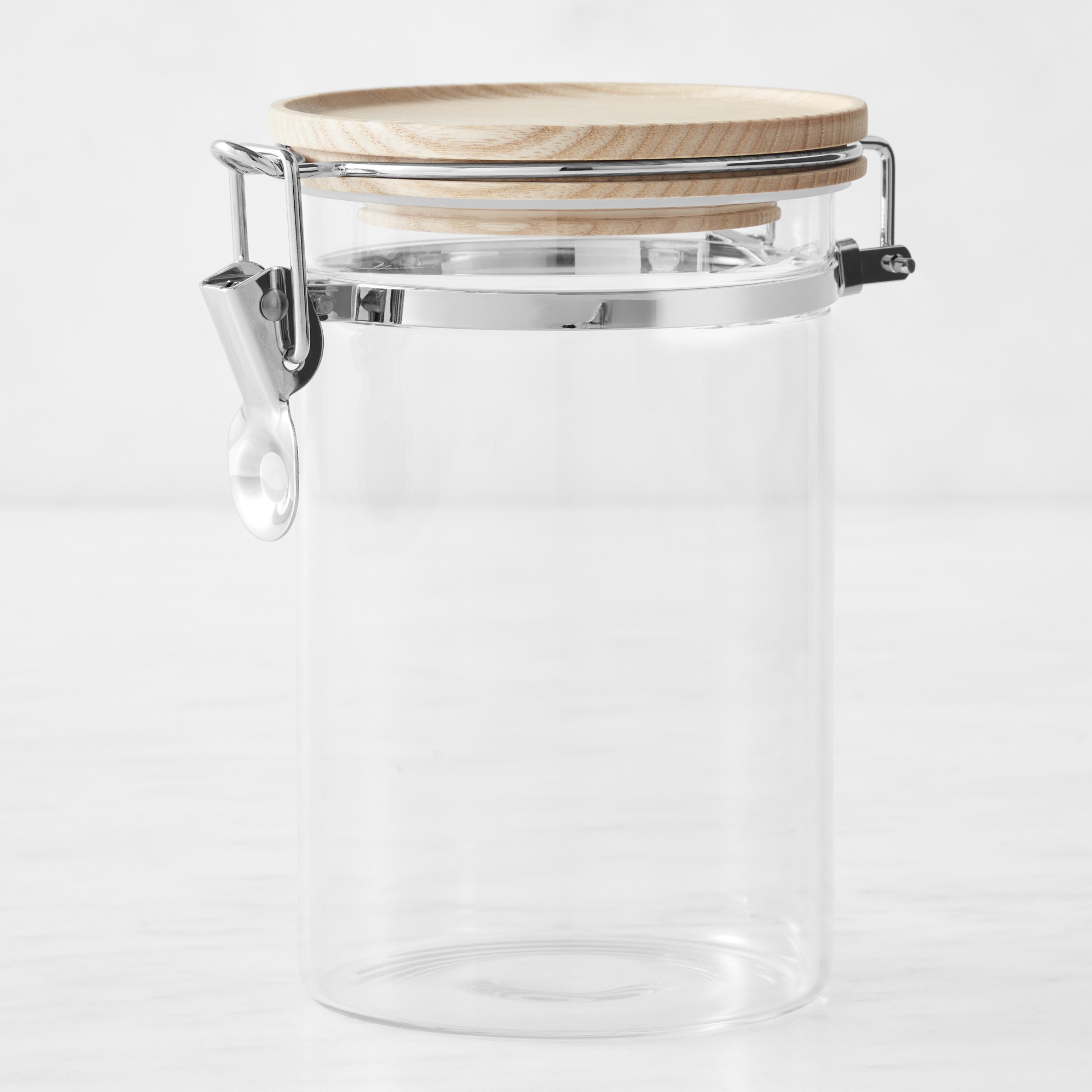 Hold Everything Stackable Glass Canister with Clamp